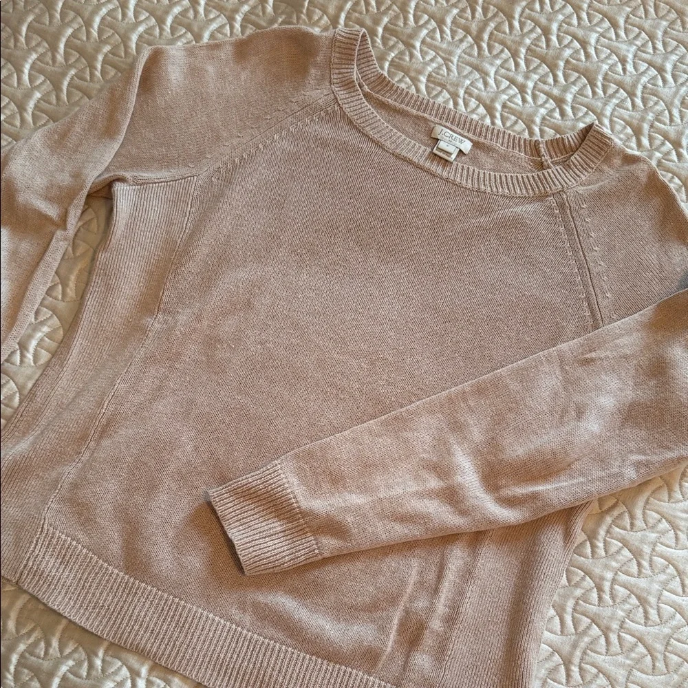 J. Crew Lightweight Sweater Soft Tan